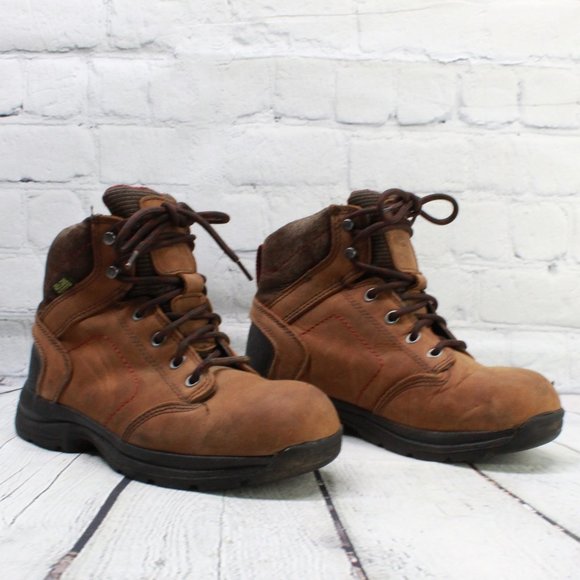 LaCrosse 5" Laurelwood Brown Leather Waterproof Work Boots Size 6.5 M - Picture 3 of 9